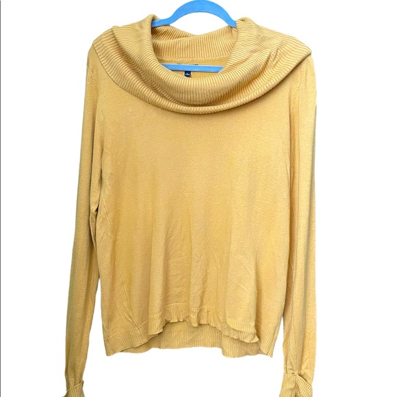 Apt. 9 Golden Lemon Cowl Neck Sweater - Picture 1 of 5